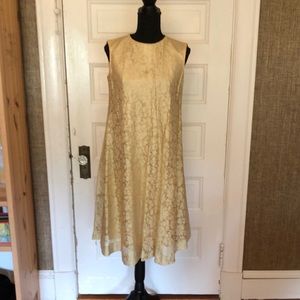 Vintage Anne Fogarty gold dress